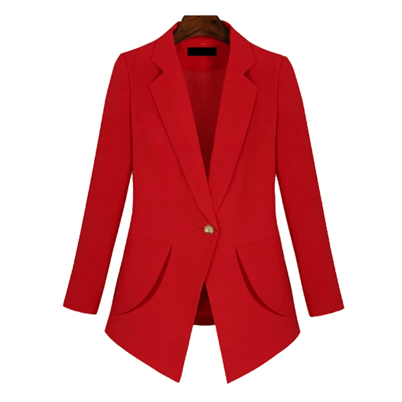 Женский блейзер 2019 куртка большого размера базовое пальто плюс костюм женская