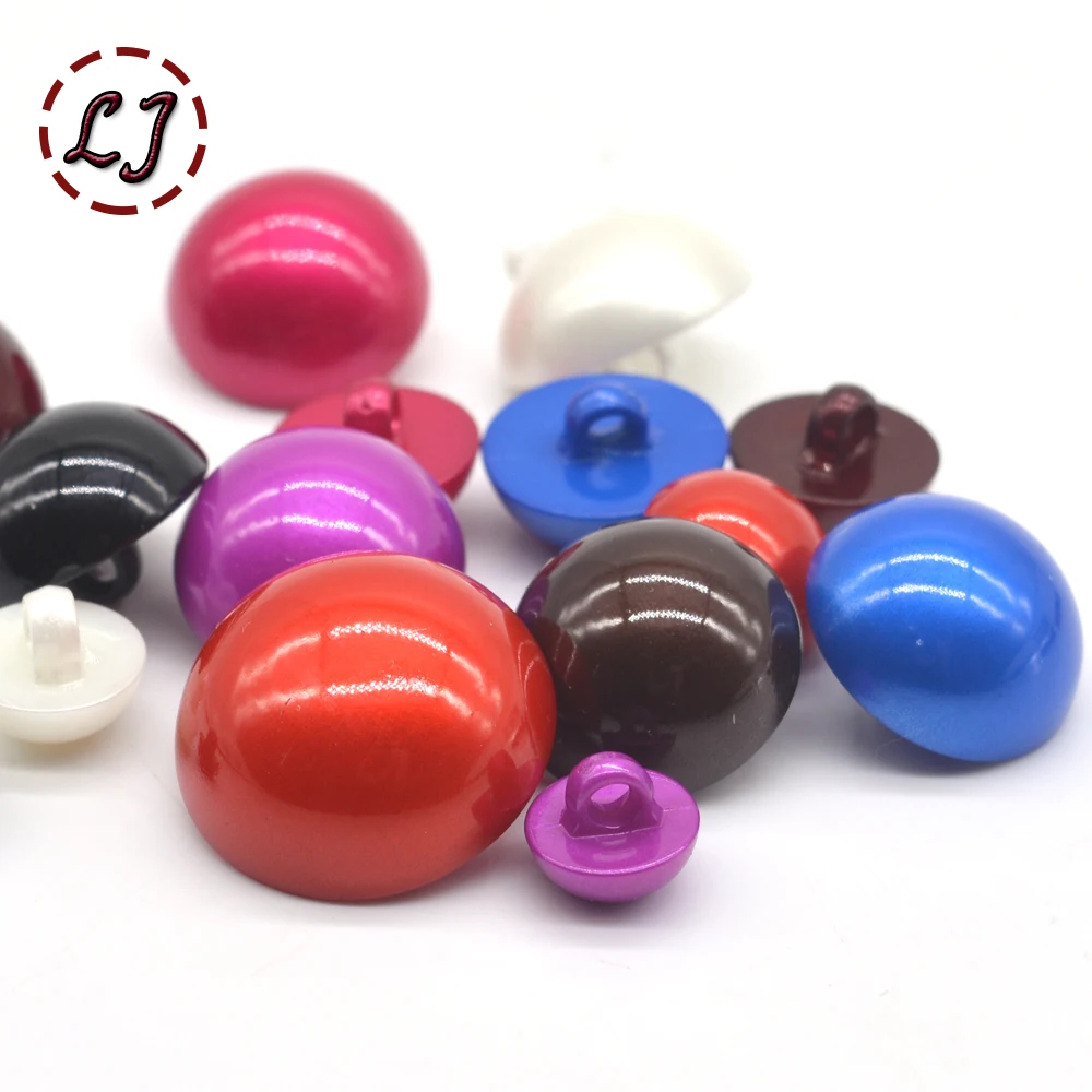 Оптовая продажа 10 шт./лот разноцветные пластиковые пуговицы в виде грибов для