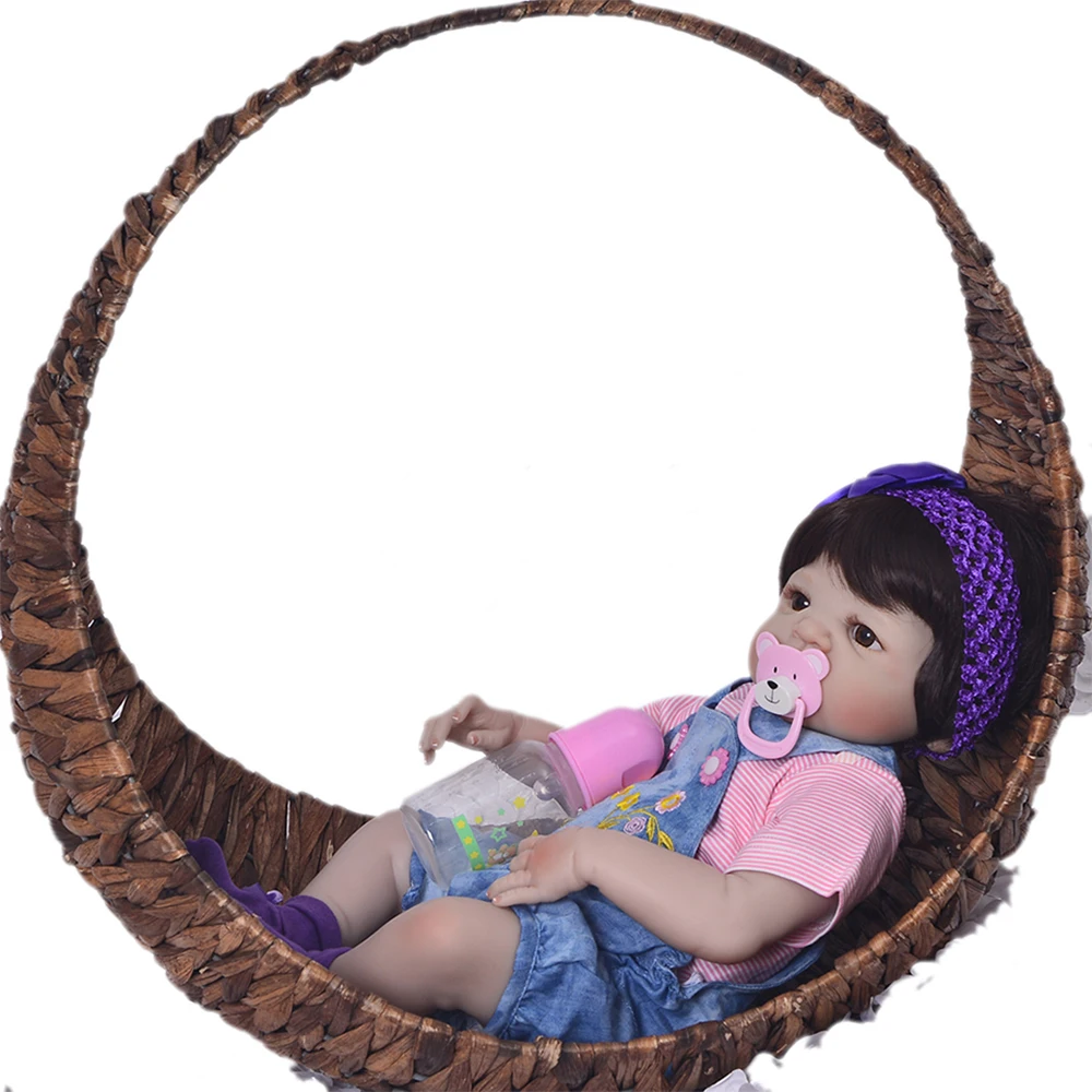 KEIUMI Baby Girl Reborn Dolls детская игрушка полностью силиконовая виниловая 23 &quot57 см