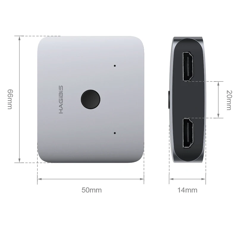 Xiaomi Mijia HAGiBiS двухсторонний HDMI распределение коммутатор Поддержка HD 4 K подходит для HDMI Интерфейс устройств