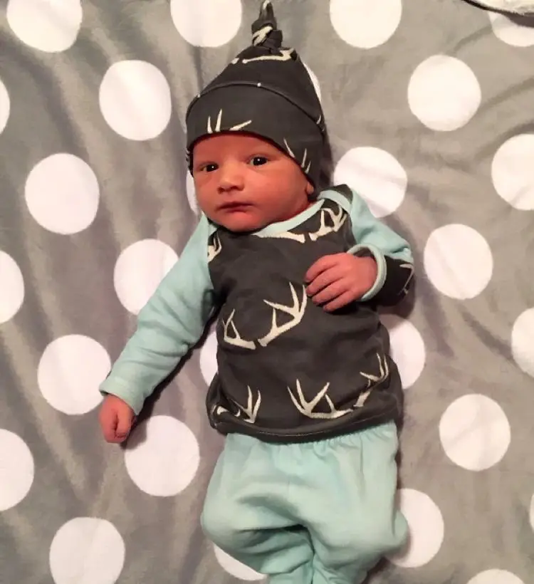 Новорожденный Ребенок Девочка Мальчик Одежда Олень Топы футболка + Брюки Шляпа 3