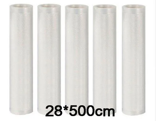 12/15/20/25/28*500 см вакуумные пакеты для запечатывающего устройства 5rolls/лот Кухня Еда