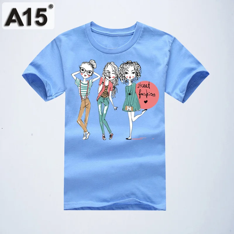 K4T7Skyblue A15 для больших мальчиков детская футболка хлопковая футболка на лето с коротким рукавом на возраст 6, 8, 10, 12 лет 14 лет подростковая одежда Топы Футболка для маленьких девочек Футболка - Цвет: K4T7Skyblue