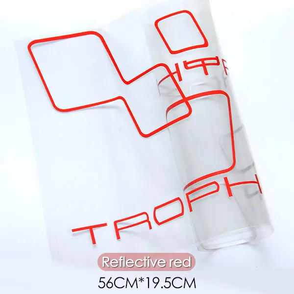 REflective Red Светоотражающая дверь гоночная боковая Трофейная Автомобильная Наклейка для Renault Sport Clio Cup Twingo Megane 2 RS GT Fluence Logan аксессуары - Название цвета: REflective Red
