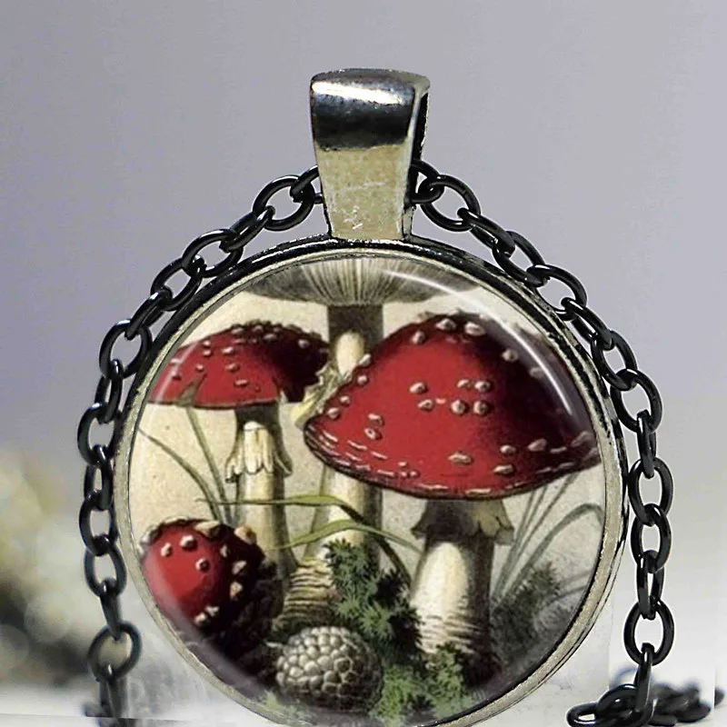 Бесплатная доставка гриб Цепочки и ожерелья красный белый поганки природа