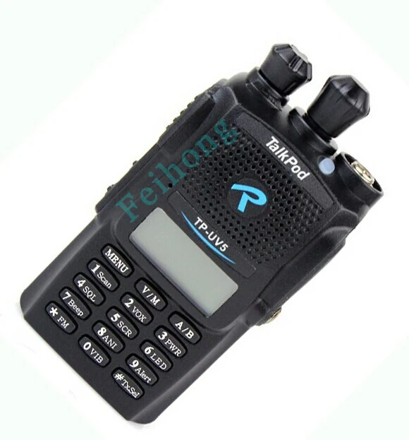 Black Walkie Talkie Talkpod Tp-uv5 Uhf Vhf 136-174mhz 400-480mhz Fm Radio Monitor Scan Two Way | Мобильные телефоны и