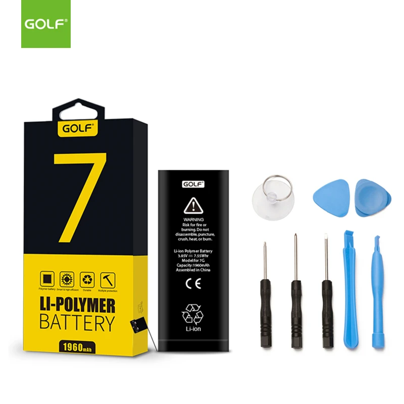 GOLF 1960 мАч новый оригинальный аккумулятор для iPhone 7 Сменные батареи iPhone7 телефона +
