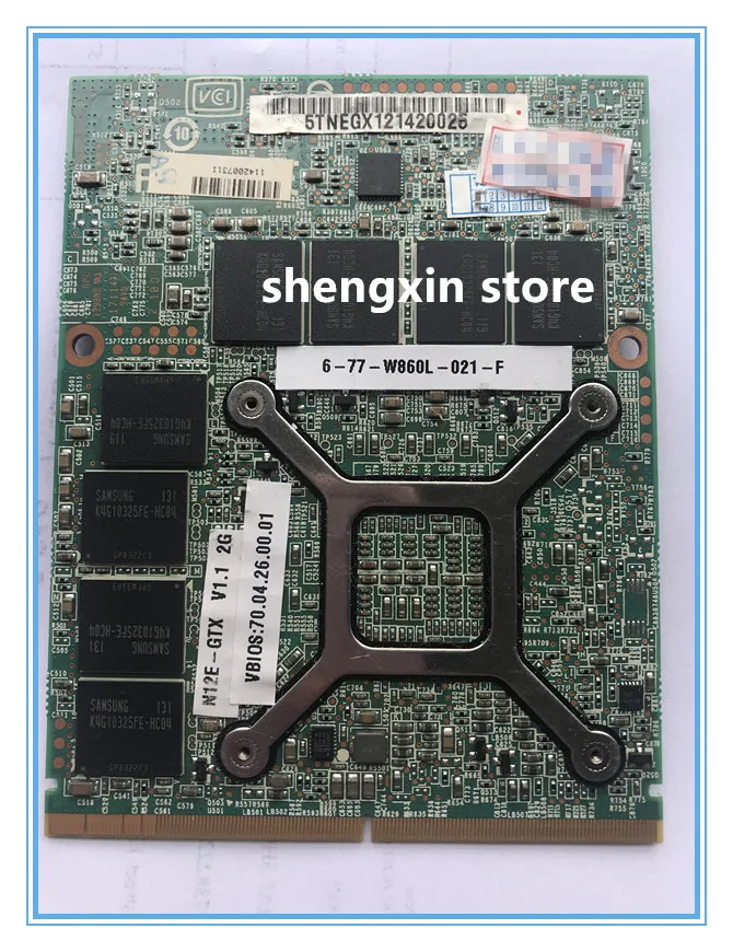 Видеокарта GTX 485M GTX485M видеокарта Vga 2 Гб для ноутбука CLEVO P170HM|Звуковые карты| |