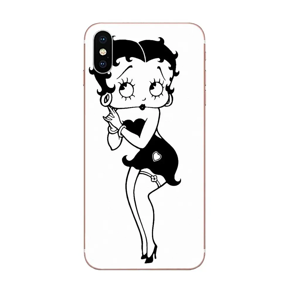 Великолепный Betty Boop лучший ТПУ чехол для сотового телефона Apple iPhone 4 4s 5 5C 5S SE 6 6S 7 8