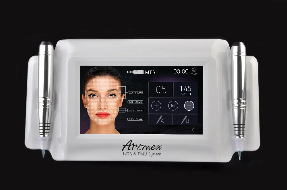 Artmex V8 Перманентный макияж тату машина для бровей подводка для глаз губы МТС татуировки пистолет для лица терапия анти старения татуировки машины