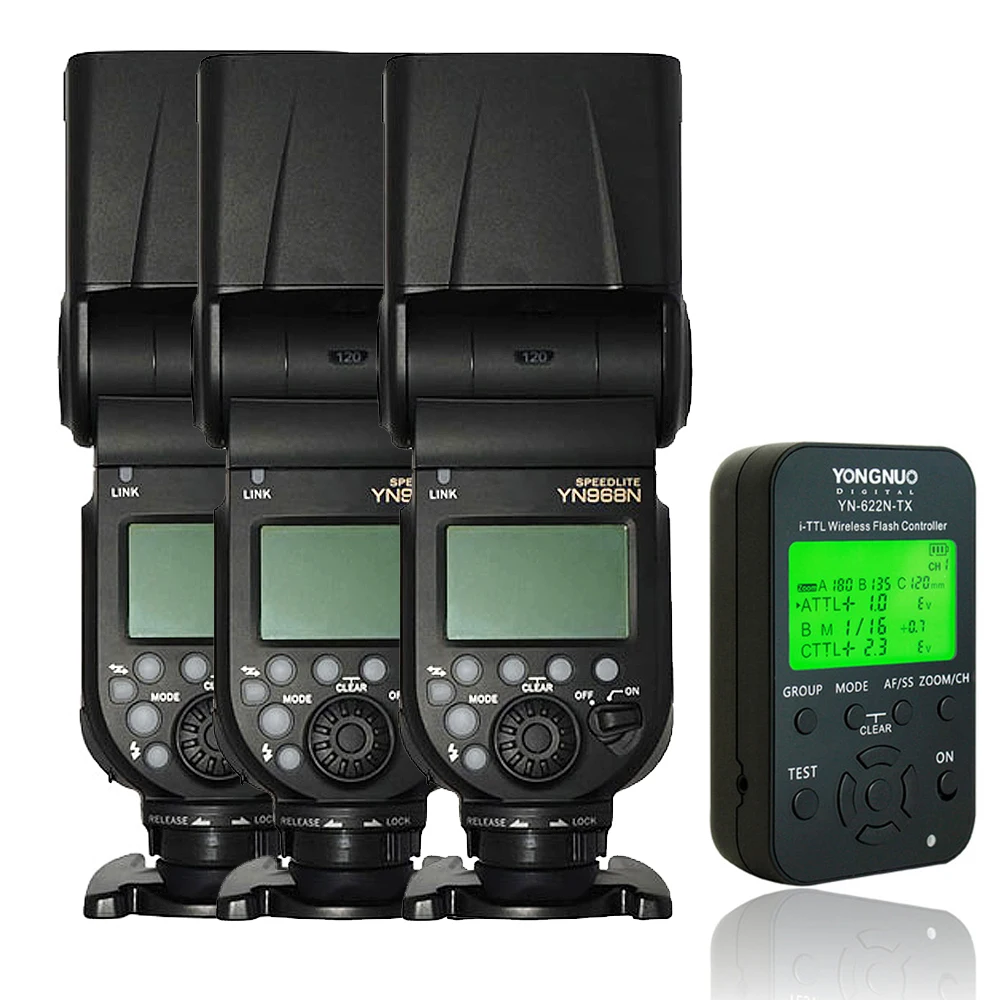 Беспроводная вспышка YONGNUO YN968N Speedlite TTL 1/8000 с LED для Nikon DSLR триггером вспышки|speedlite