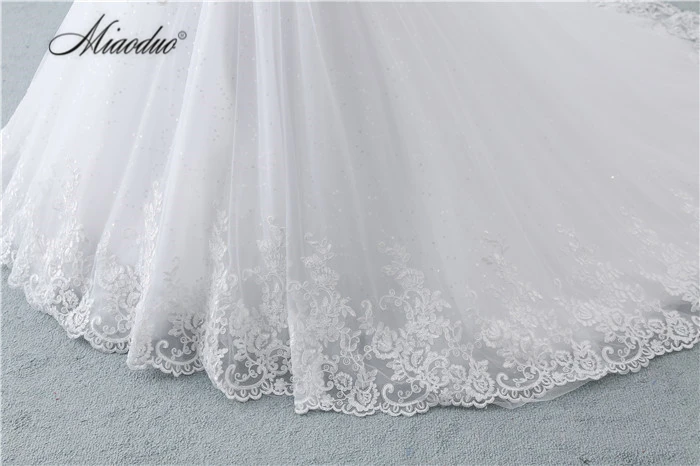 Miaoduo vestidos de novia Tank Illusion Back Appliques кружевные свадебные платья длинный халат de mariage Ghana Новое свадебное платье русалки