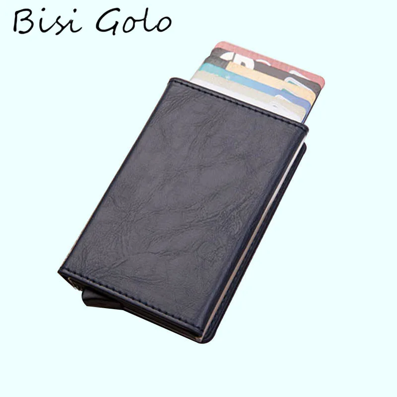 BISI GORO Умный кошелек винтажные кошельки из искусственной кожи магнитный