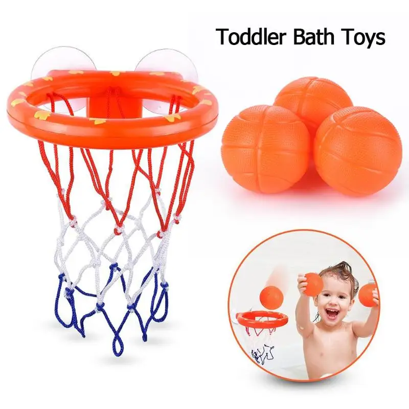 Bath Toy Дети Смешные Игрушки для ванны пластиковая Ванна стрельба игра игрушка набор Баскетбол сукции чашки мини с обручем шары детский подарок - Цвет: Bath Toy