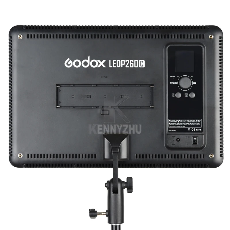 6 шт. батареи+ 3x Godox ультра тонкий светодиодный P260C 256 шт. светодиодный 30 Вт 3300-5600 к комплект осветительной панели для видео+ подставка+ стрела+ сумка