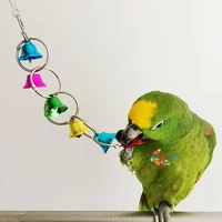 parrot things bird toy bells string toys