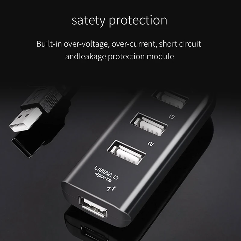 Rosinop высокоскоростной Мульти USB 2 0 концентратор 4 порта удлинитель мини хаб