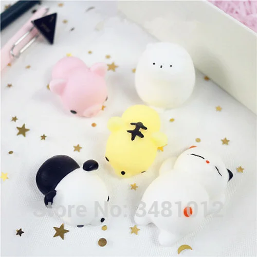 14 5 шт./упак. Squishy Squeeze Mochi кошка антистресс Squishes Акула Squishies Kawaii животные Забавный стресс гаджет забавные игрушки для детей - Цвет: 14