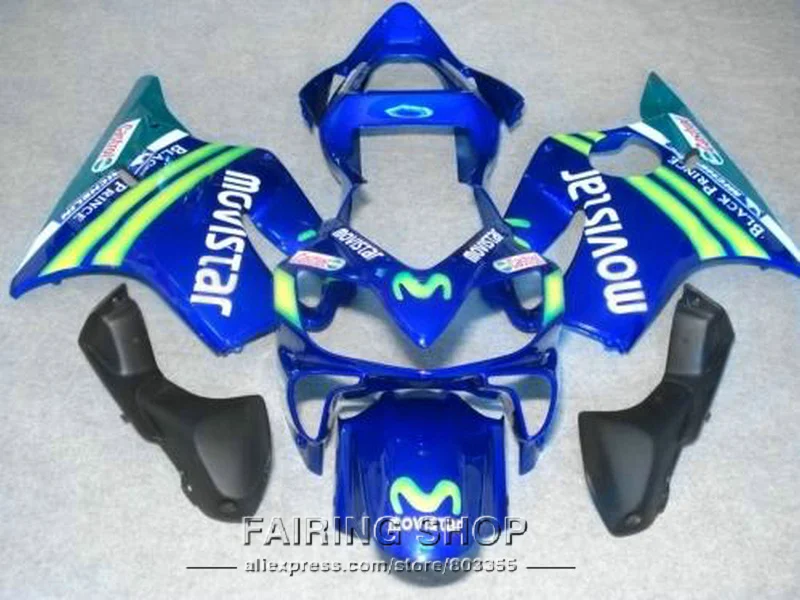 Лучший обтекатель комплект для Honda Обтекатели CBR 600F 4i 2003 2002 2001 (синий M) cbr600 f4i 01 02 03
