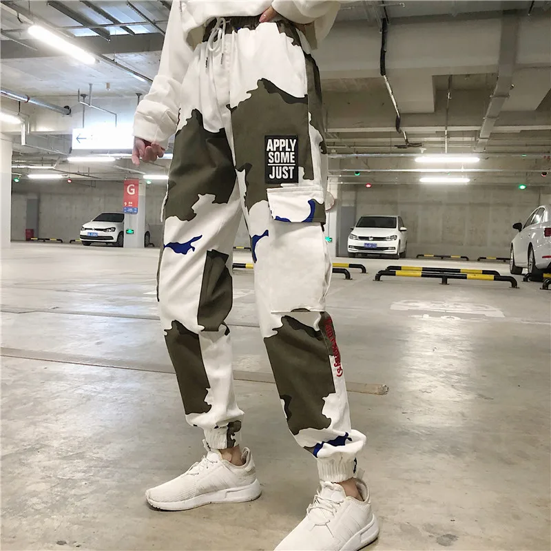 Новинка женская одежда в японском стиле уличные длинные брюки карго хип хоп