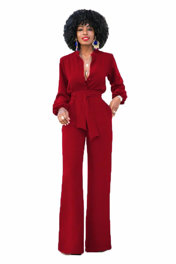Боди Feminino Vadim Catsuit полиэстер хлопок свободный однотонный с поясом настоящий 2020