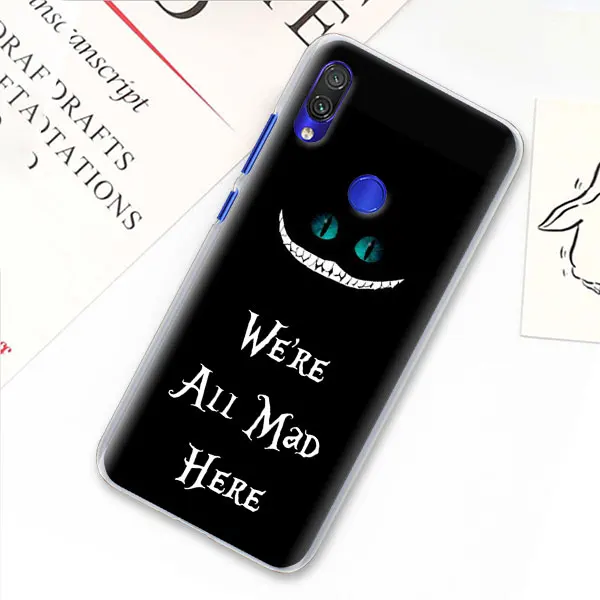 Алиса в стране чудес Чеширский Кот Чехол для телефона для Xiao mi Red mi 7 5 6 Pro Note 7 Pro 5 5A 6 mi A1 A2 8 Lite 9 чехол Coque - Цвет: 05