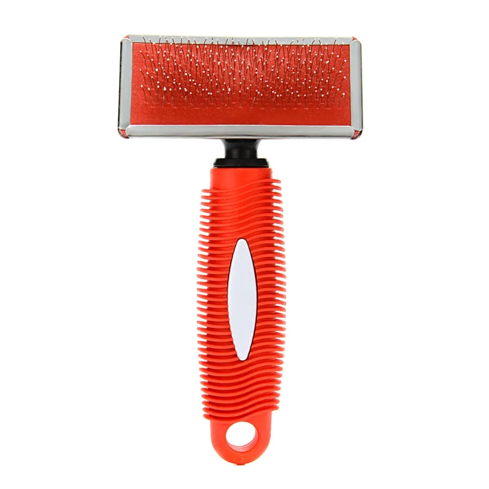 LumiParty Pet Slicker щетка Кошка Собака Щенок мех Shedding уход мягкий штырь гриля Расческа с