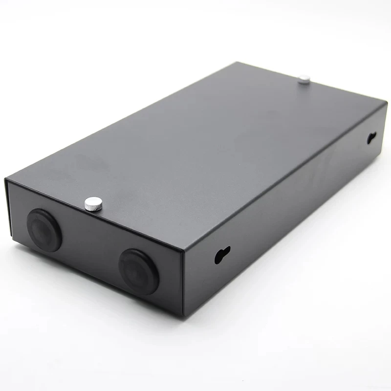 16 cores FTTX FTTH terminal box include ST pigtail&adapter SPCC 16 ports ST fiber optic patch panel SM ELINK 1.2mm thickened