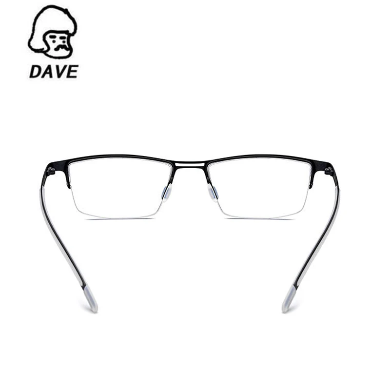 DAVE Брендовые очки из титанового сплава мужские деловые полуоправы для