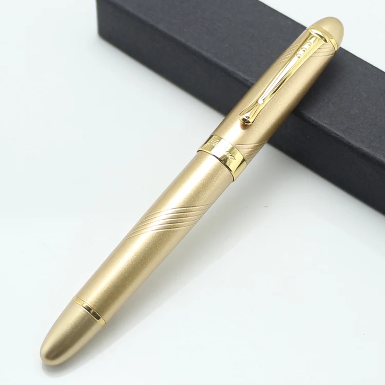 JINHAO X450 Благородный Золотой 18KGP перо с широким основанием авторучка Twist Carven канцелярские принадлежности для школы и офиса ручка для письма