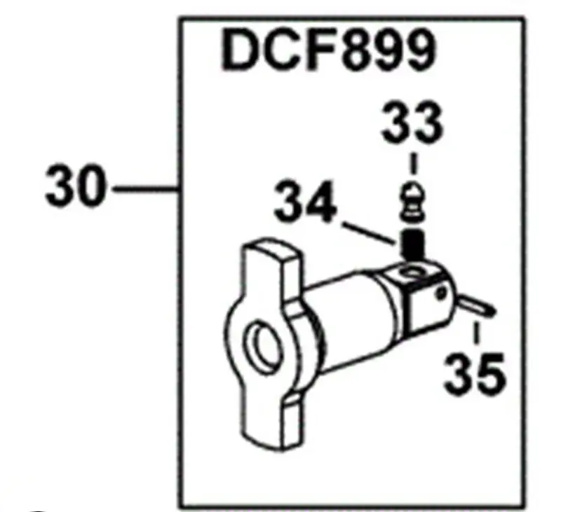 DCF899 наковальня в сборе N415874 для Dewalt DCF899B DCF899M1 DCF899P1 DCF899P2|Аксессуары