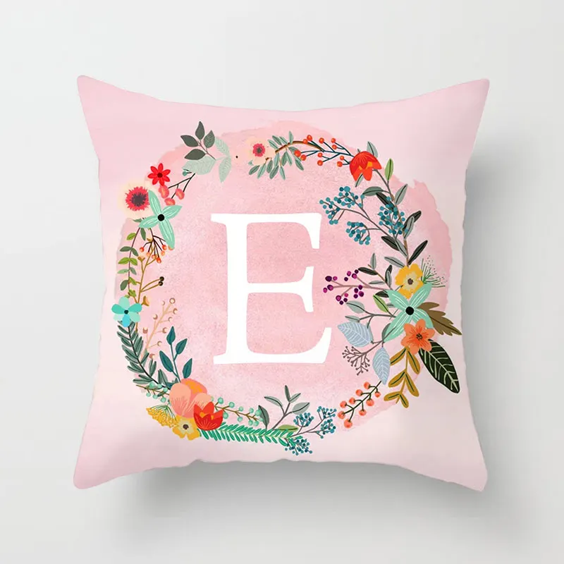 Houspace полиэстер Пич скин на розовом фоне 26 букв английского алфавита для домашний