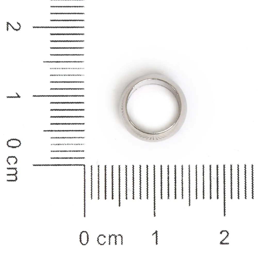 New Arrival 20/50/100Pcs Big Hole Bead Stainless Steel Spacer Beads European Ring Fitting For DIY Jewelry Accessorie | Украшения и