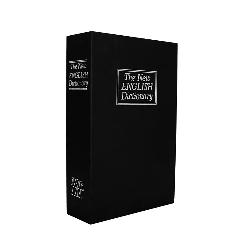 Мини ключ безопасности в форме книги с замком Oganizer для скрытой секретной черной