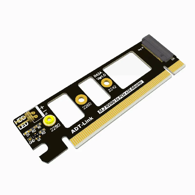 R43A M.2 NVMe/Ultra NVMe SSD NGFF PCI Express 3,0X16 адаптер M. Key Card M.2 2242-2260-2280 SSD PCI-E 3,0x4 32g. s полная скорость