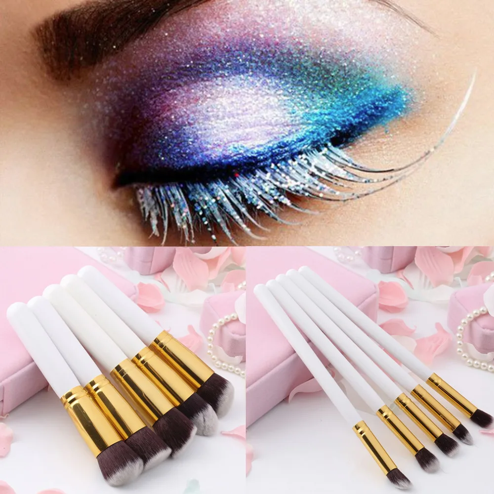 10 шт. профессиональные наборы кистей для макияжа Кисти черные мягкие