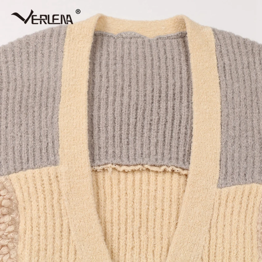 Verlena Горячая Корейская уличная осень 2019 зимняя одежда длинный кардиган Женское
