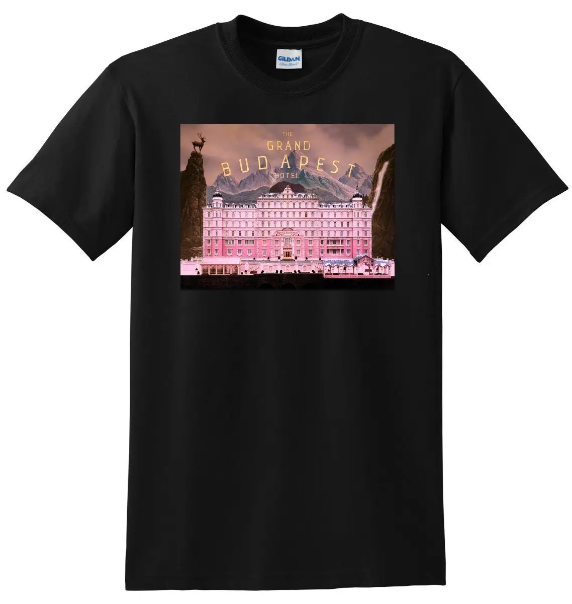 GRAND BUDAPEST отель футболка bluray плакат Футболка Маленький Средний L или XL | Мужская