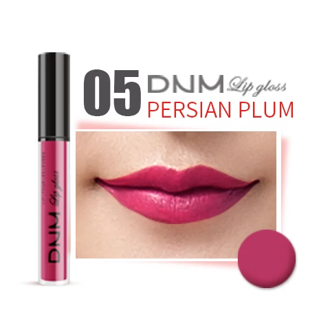 05 PERSIAN PLUM DNM сверкающий блеск для губ, помада, оттенок, увлажняющий блеск, макияж, жидкий блеск для губ, помада, макияж, 52 цвета, блестящая краска, брендовая косметика - Цвет: 05 PERSIAN PLUM