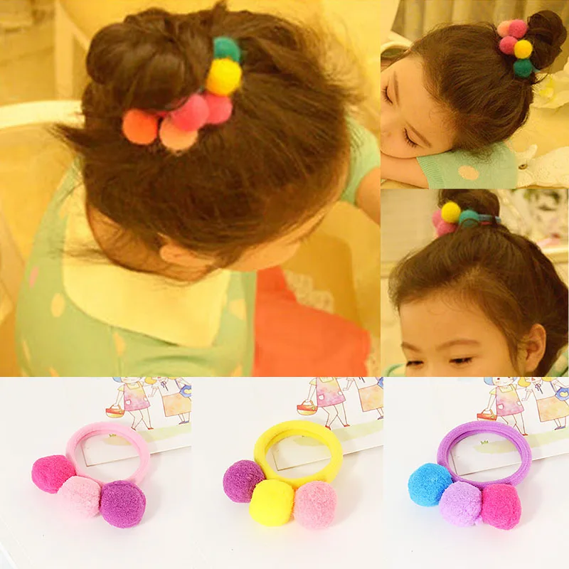 

1PC Fashion Lovely Girls Children Delicate Colorful Elastic Hair Band Hair Rope Hair Accessories