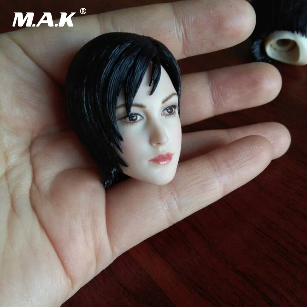 1:6 весы Famle голова лепить Ада Вонг с короткими волосами резьба Модель игрушки для