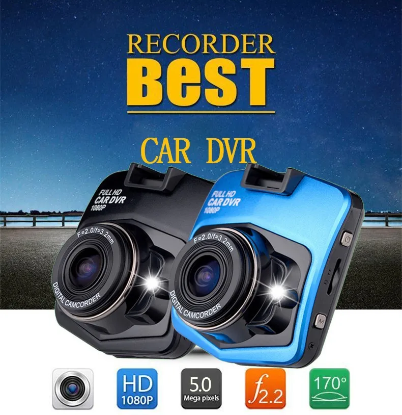 GT300 Mini Night Vision Car DVR 2.4 inch LCD Dashcam Video Registrator Recorder Full 1080P G-sensor 4X digital zoom. | Автомобили и