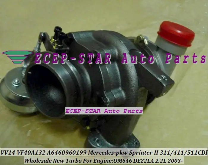 Турбокомпрессор RHF4 VNT VV14 VF40A132 A6460960699 для Mercedes PKW Vito 111 115 W639 Viano Sprinter 2 311 411 OM646 2.2L