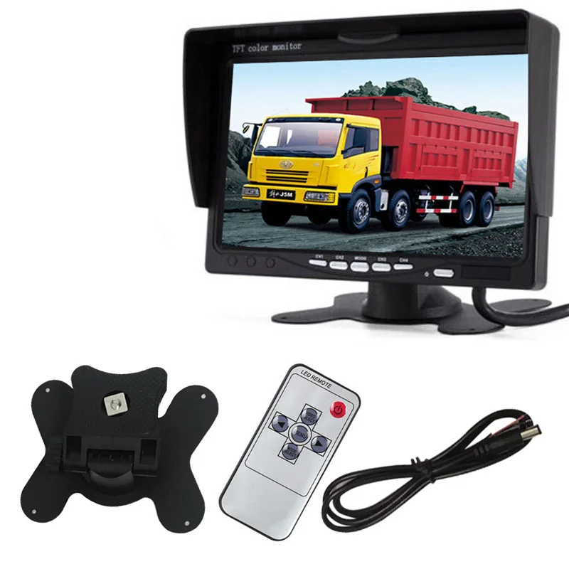 7 дюймовый TFT ЖК монитор для системы безопасности цветной HD DVD VCD камеры заднего
