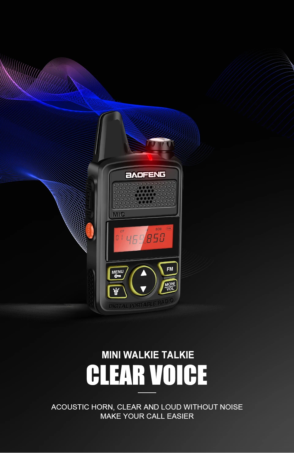 2 шт. BAOFENG BF-T1 мини-рация Radio Kids Ham радио передатчик УВЧ диапазона USB зарядное устройство Woki Toki радиоприемник HF baofeng t1