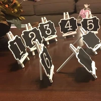 10pcs mini chalkboards place card for wedding birthday party labels table numbers bridal shower food sign tag plant marker decor