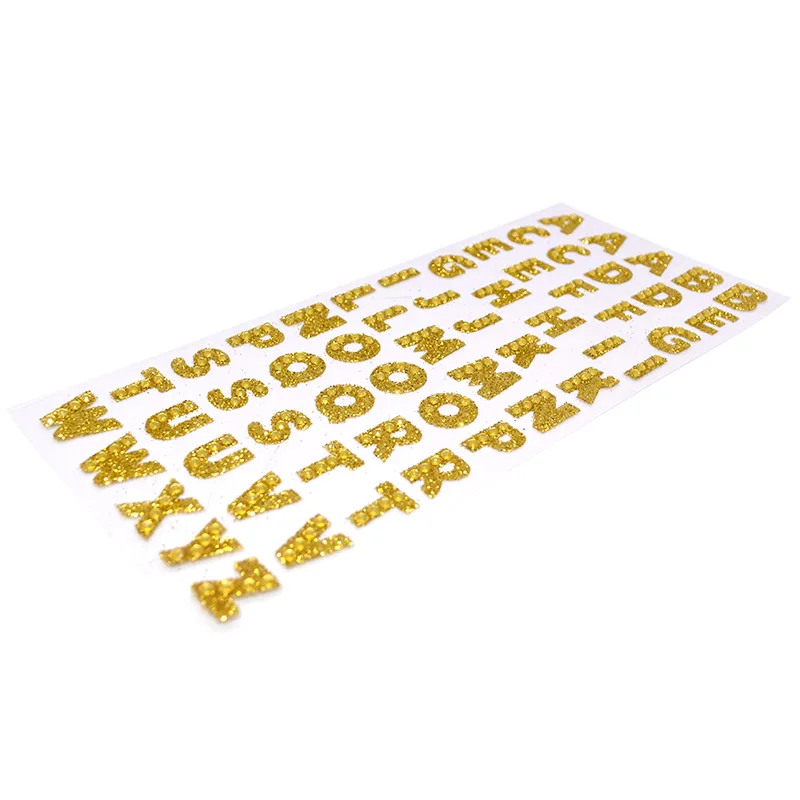 P01 Gold 1 лист английские буквы Стразы DIY логотип Стразы железные наклейки для одежды аксессуары для ПК телефона художественный Декор английские буквы-Стикеры - Цвет: P01 Gold