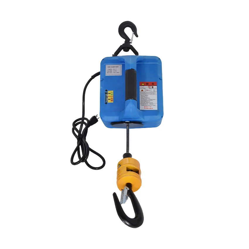 220V / 50Hz 500KGX7.6M 200KGx19M Portable Electric Small Winch Lifting Traction Hoist Infrared Remote Control Tensioning Machine |