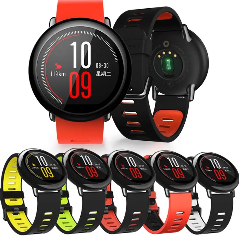 Силиконовый ремешок для часов Xiaomi Amazfit PACE Sport сменный смарт-часов аксессуары Huami