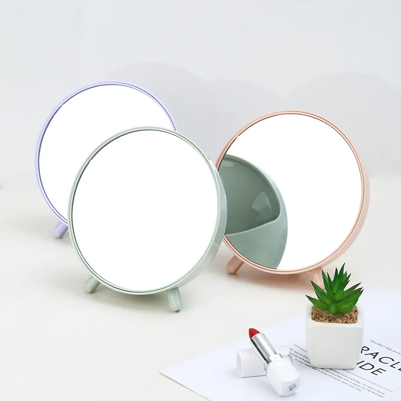 Пластиковый органайзер для макияжа с зеркалом ювелирных украшений коробка